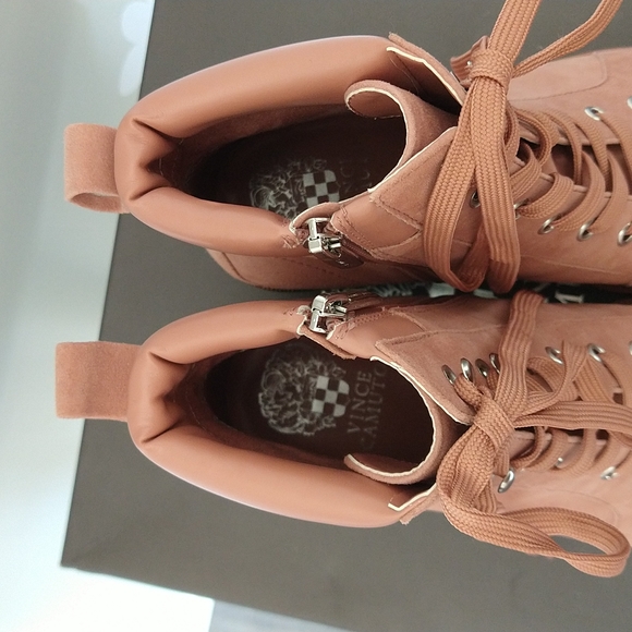 Vince Camuto Gaviana Suede Boots in Dermy Pink - Picture 7 of 10